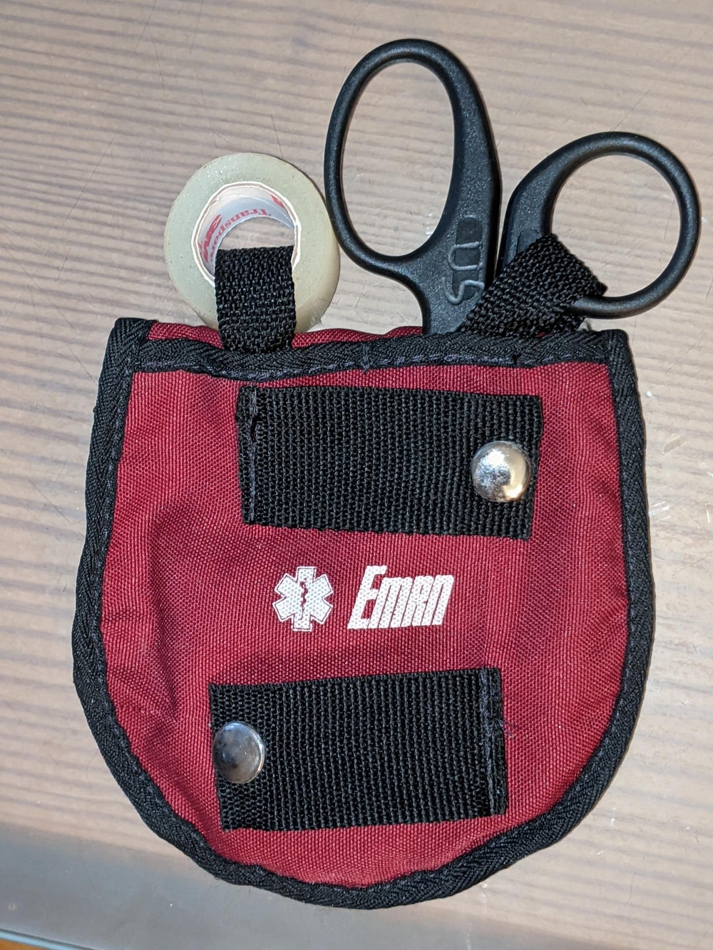 Red EMT Shears & First Aid Pouch